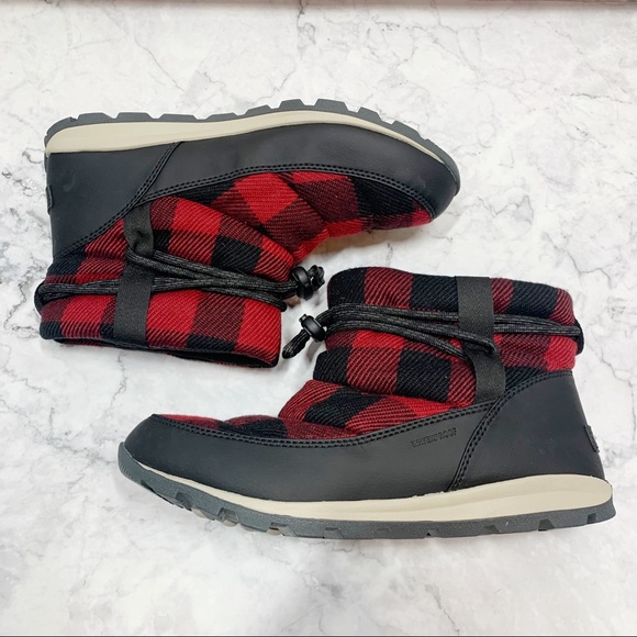 Sorel Whitney Short Buffalo Plaid Boot 